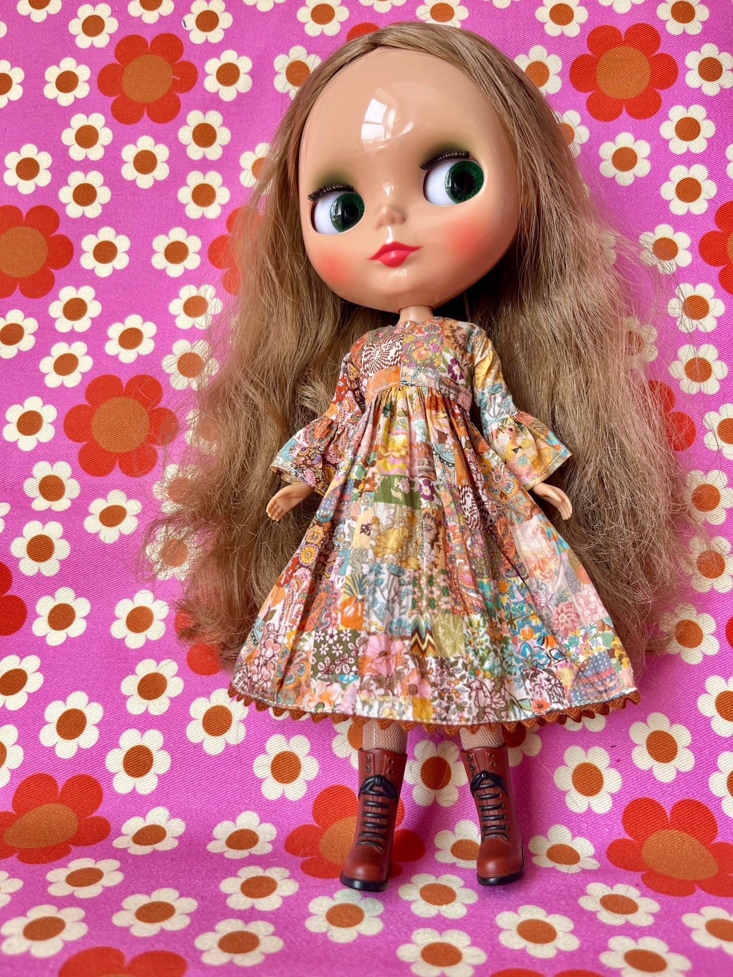 Liberty Vintage Patchwork Psychedelic Dress