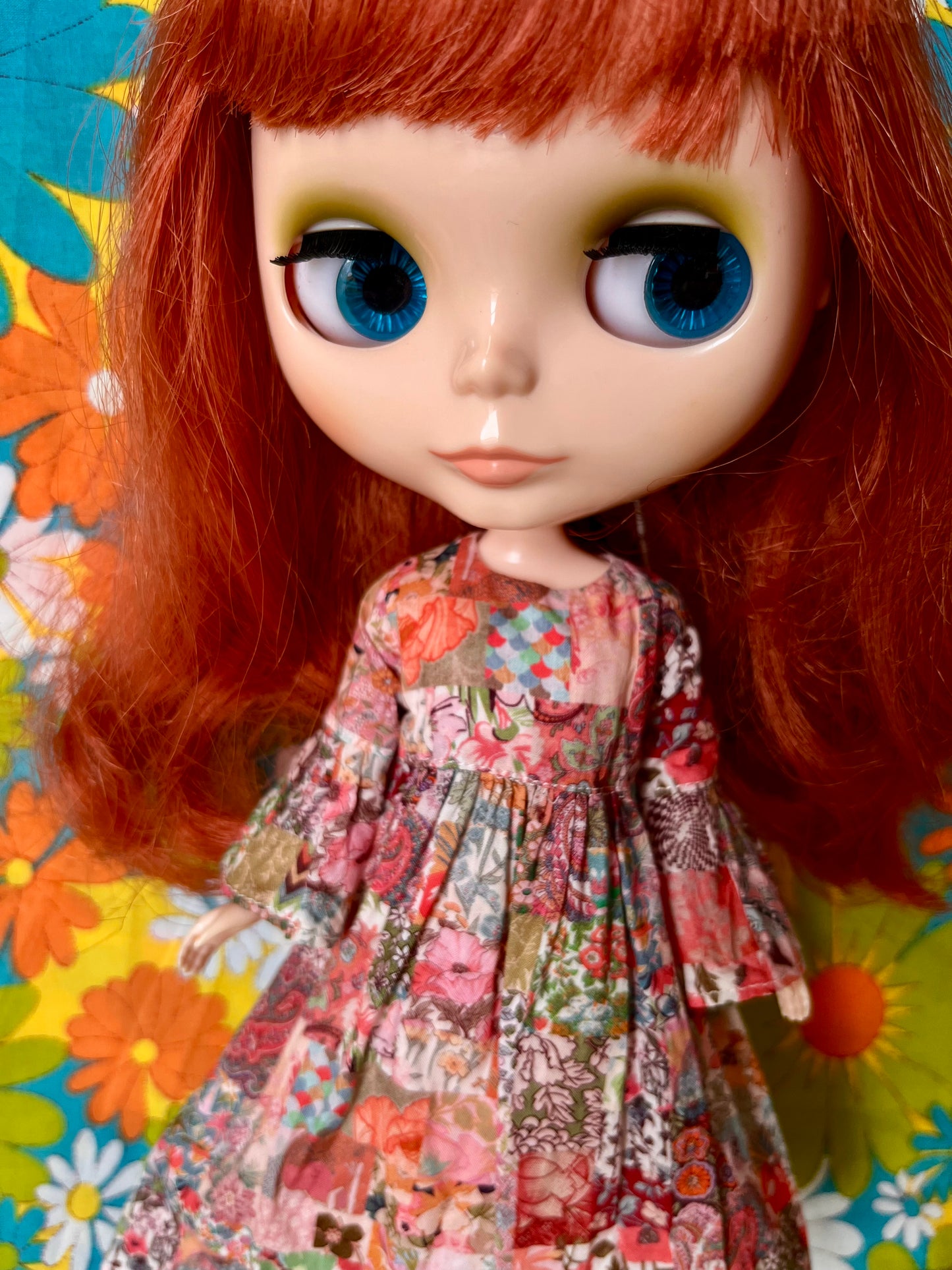 Liberty Vintage Patchwork Psychedelic Dress