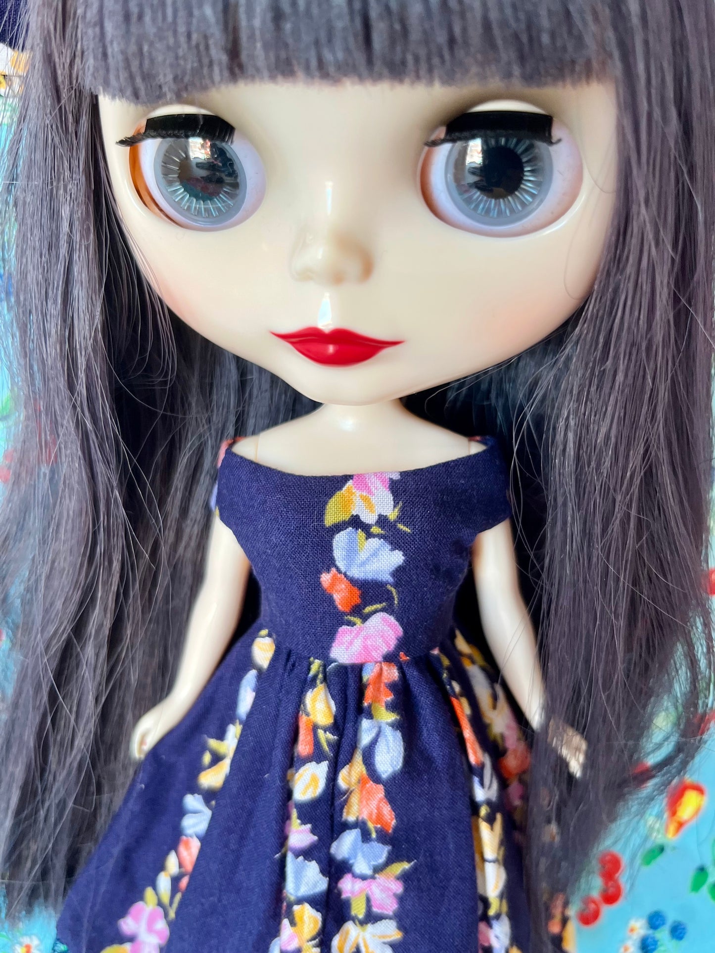 Horrockses Vintage Fabric Dress for Blythe Doll