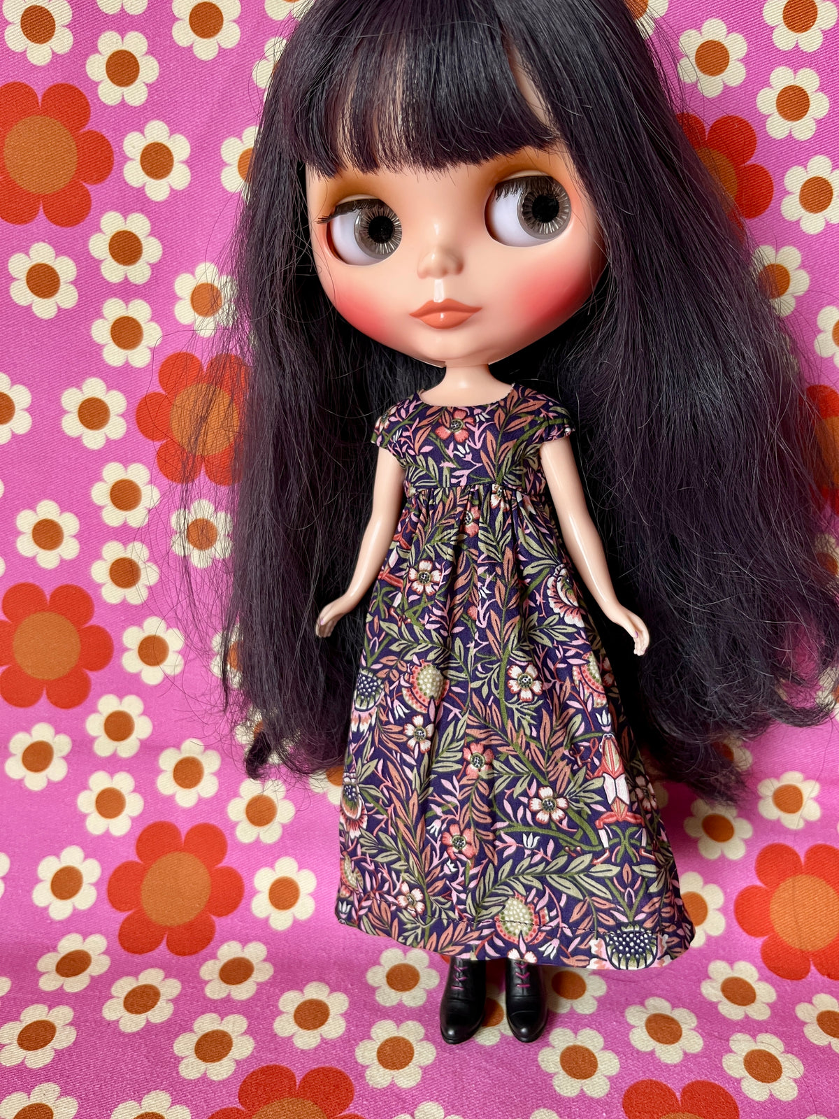 Goth Austen Liberty Regency Dress for Blythe Doll Dissecting Frogs
