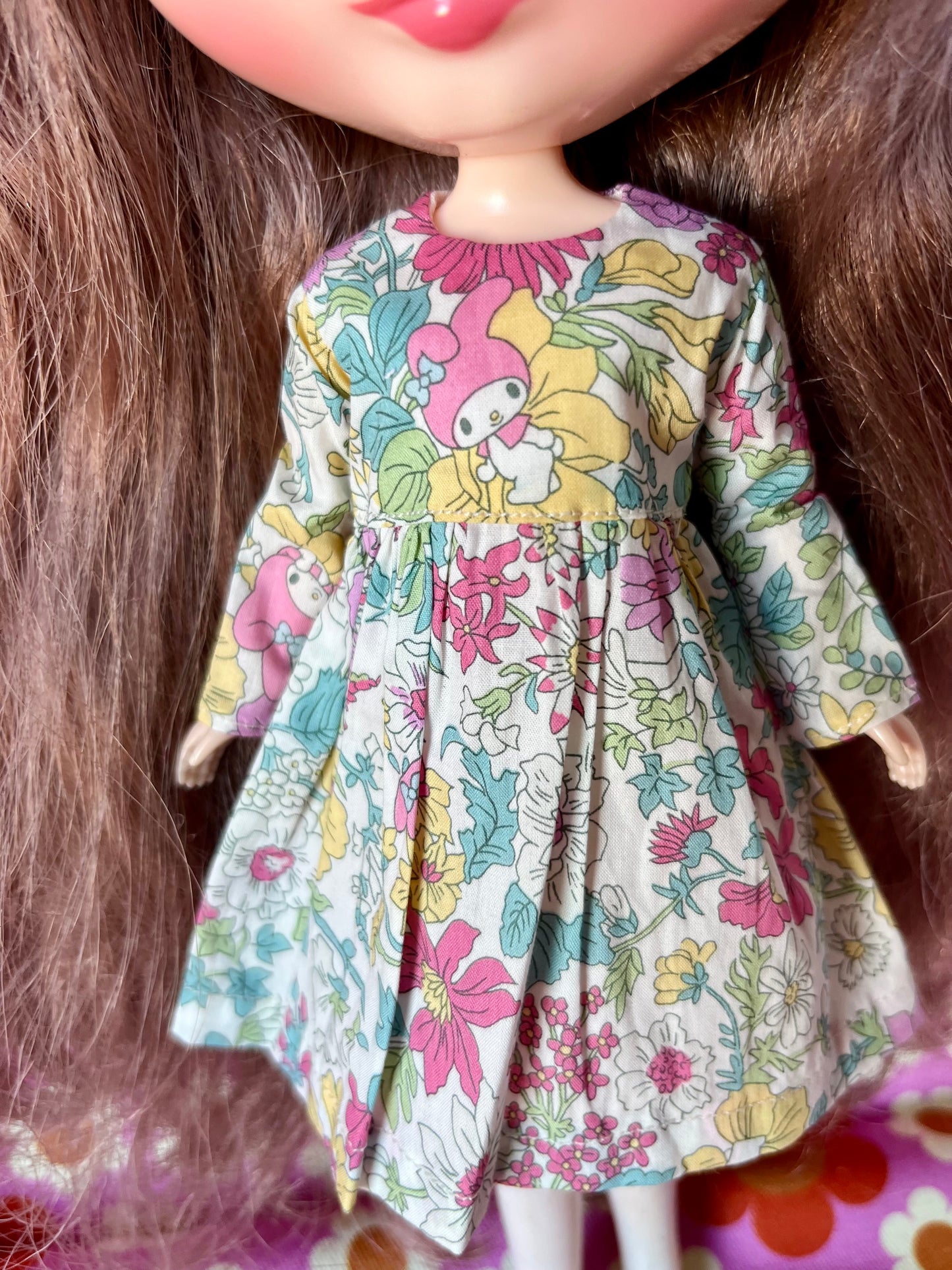 Pink  My Melody Sanrio Liberty Limited Edition Dress for Blythe Doll