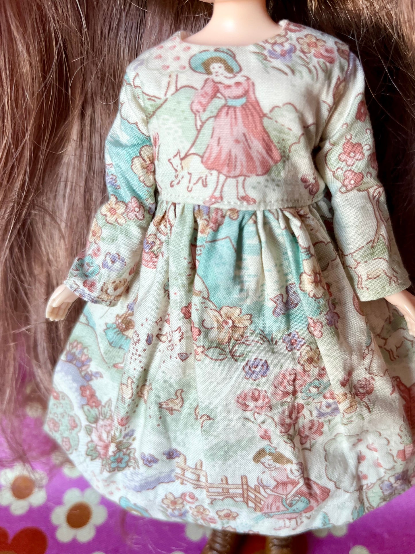 Countryside Landscape Dress for Blythe Doll