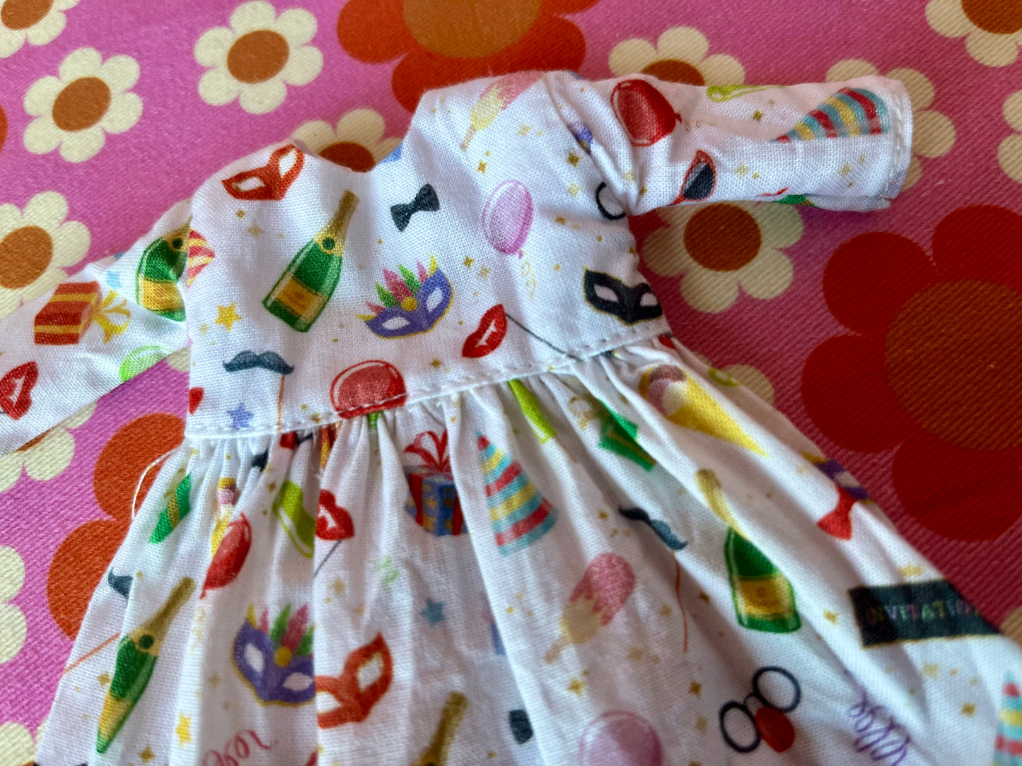 Party Time Long Sleeve Dress for Blythe Doll