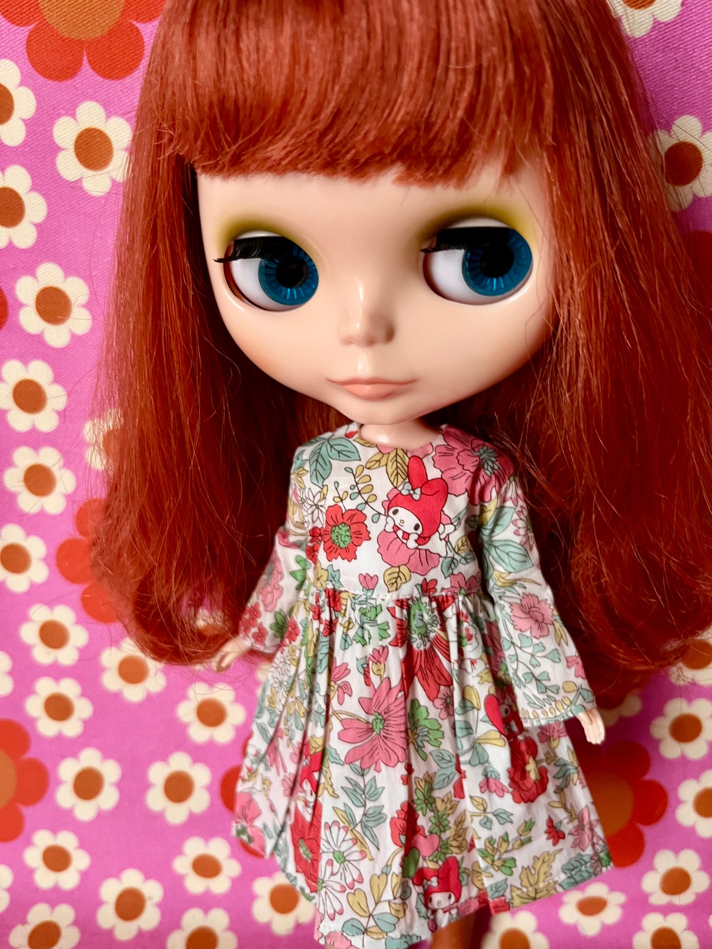 Red My Melody Sanrio Liberty Limited Edition Dress for Blythe Doll