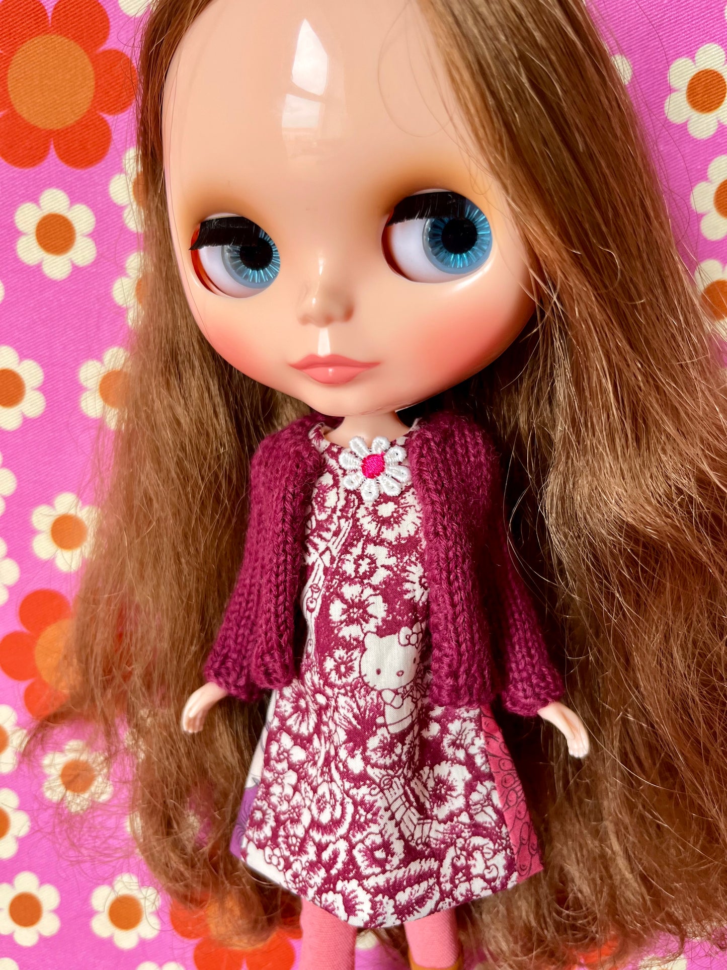 Hello Kitty Liberty Limited Edition Shift Dress & Cardigan for Blythe Doll