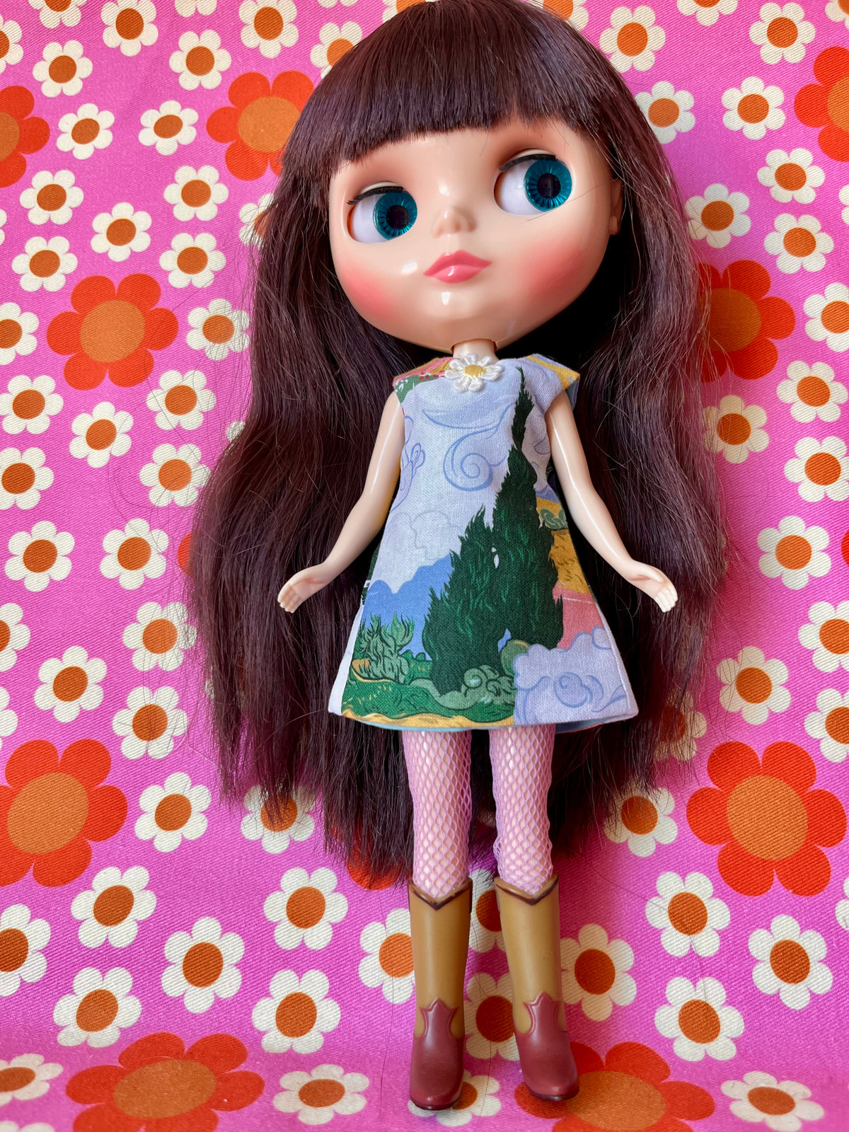 Van Gogh Print Mod Cilla Shift dress