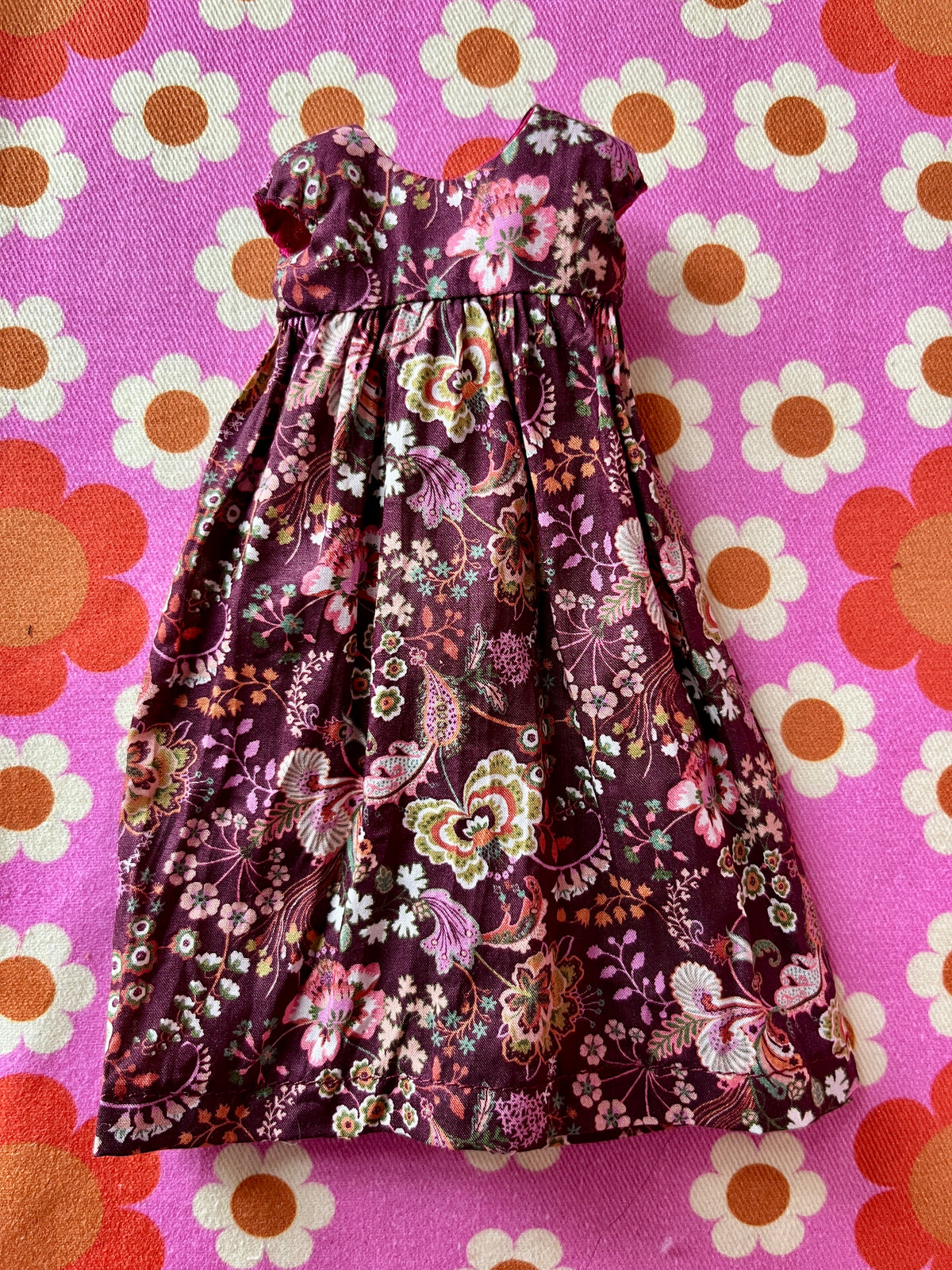 Goth Austen Liberty Regency Dress for Blythe Doll Burdundy Butterfly