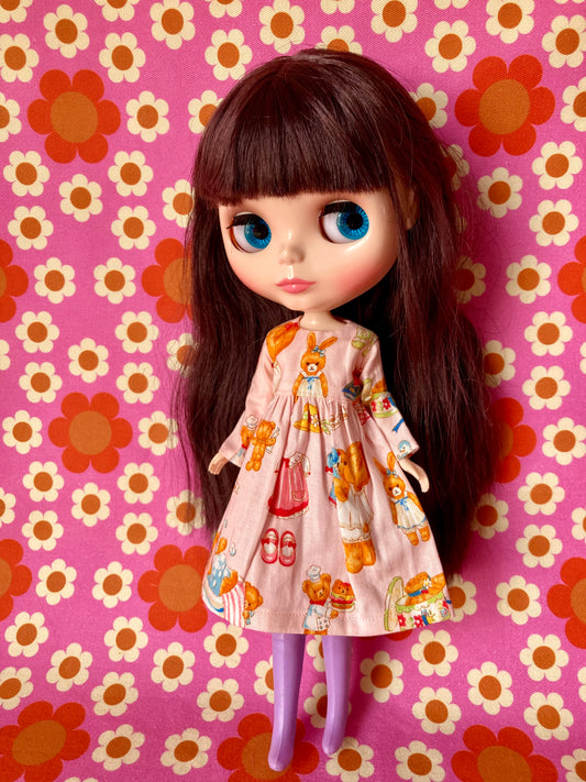 Pink Bunny Dress for Blythe Doll