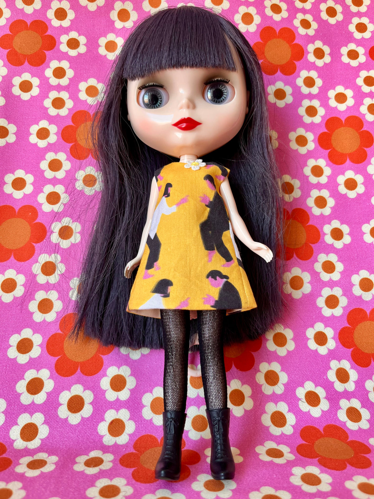 Pulp Fiction Print Mod Cilla Shift dress