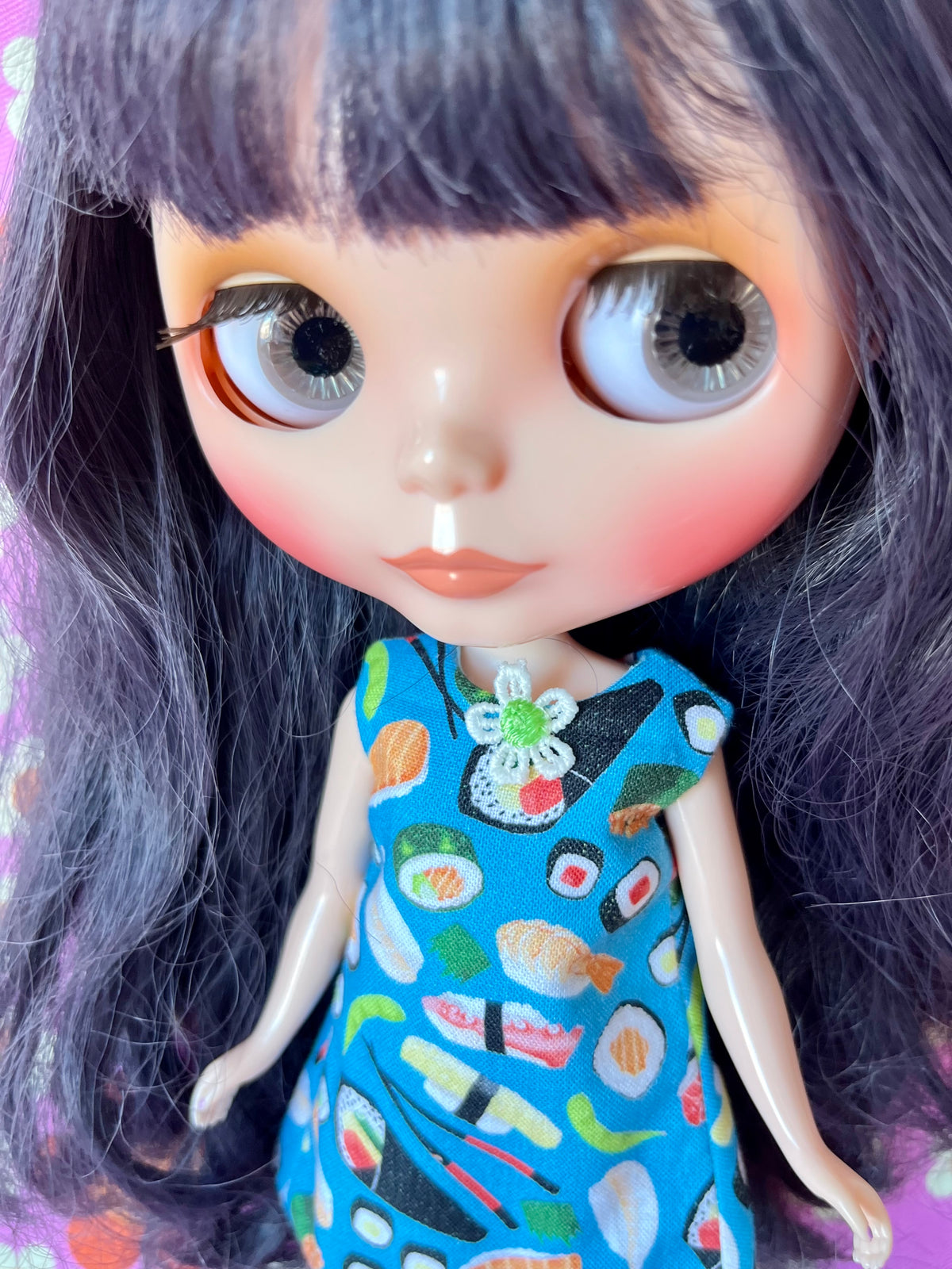 Sushi Print Mod Cilla Shift dress