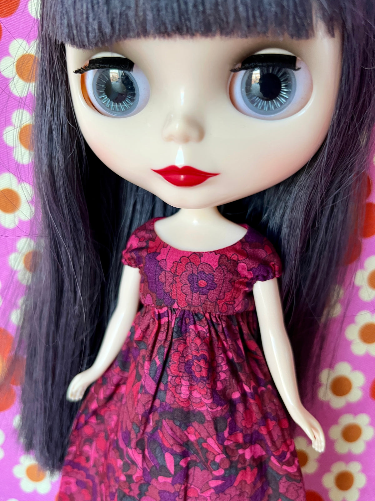 Goth Austen Liberty Regency Dress for Blythe Doll Blood Curdling