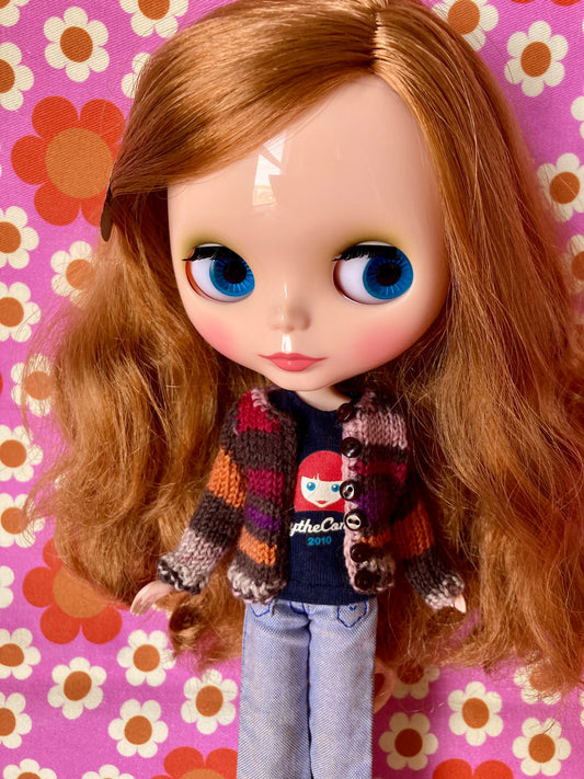 Knitted Cardigan for Blythe Doll
