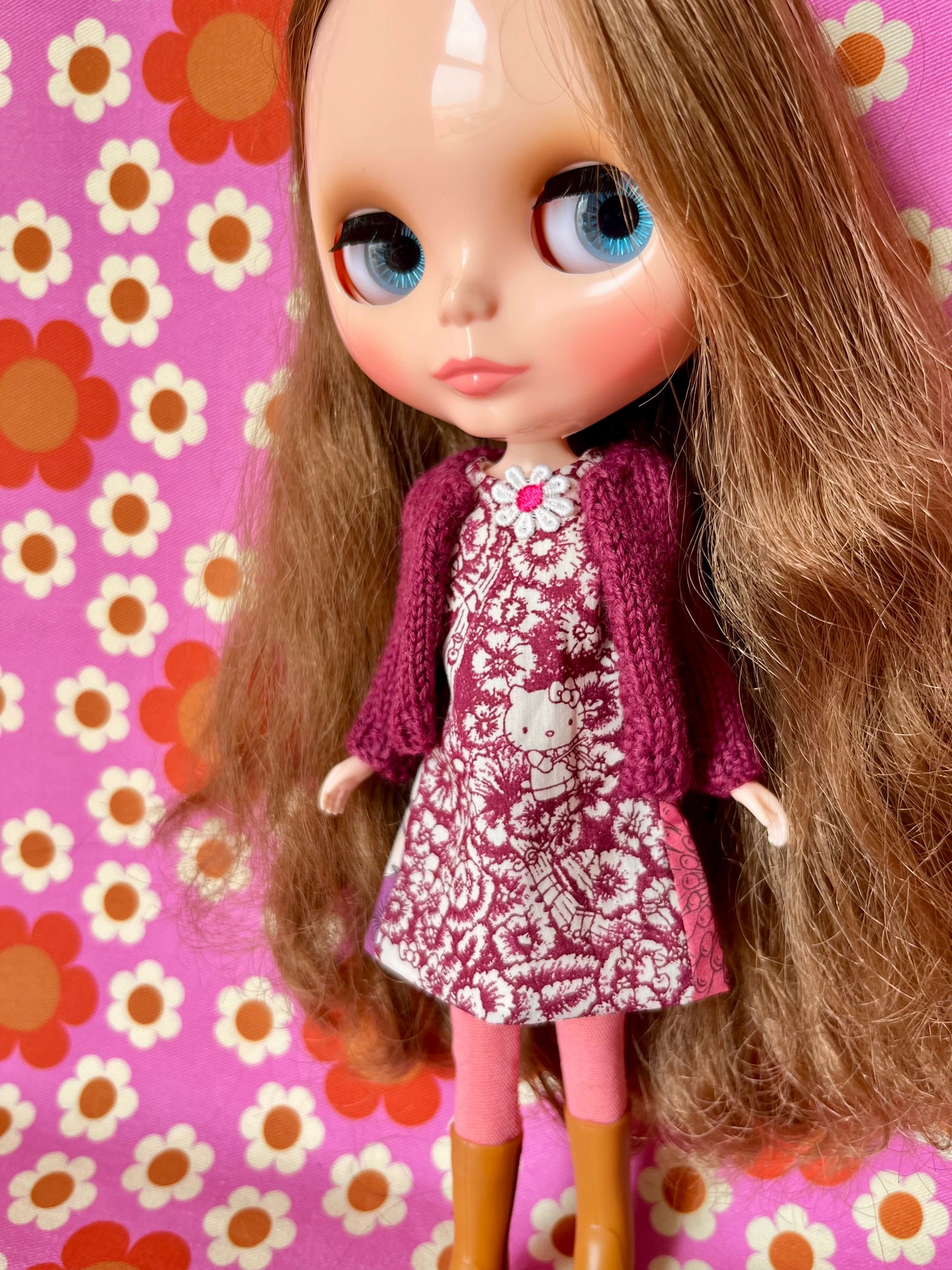 Hello Kitty Liberty Limited Edition Shift Dress & Cardigan for Blythe Doll
