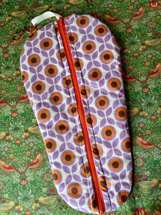 Vintage Retro Print  fabric Blythe Doll Cary Case Neo-Blythe size