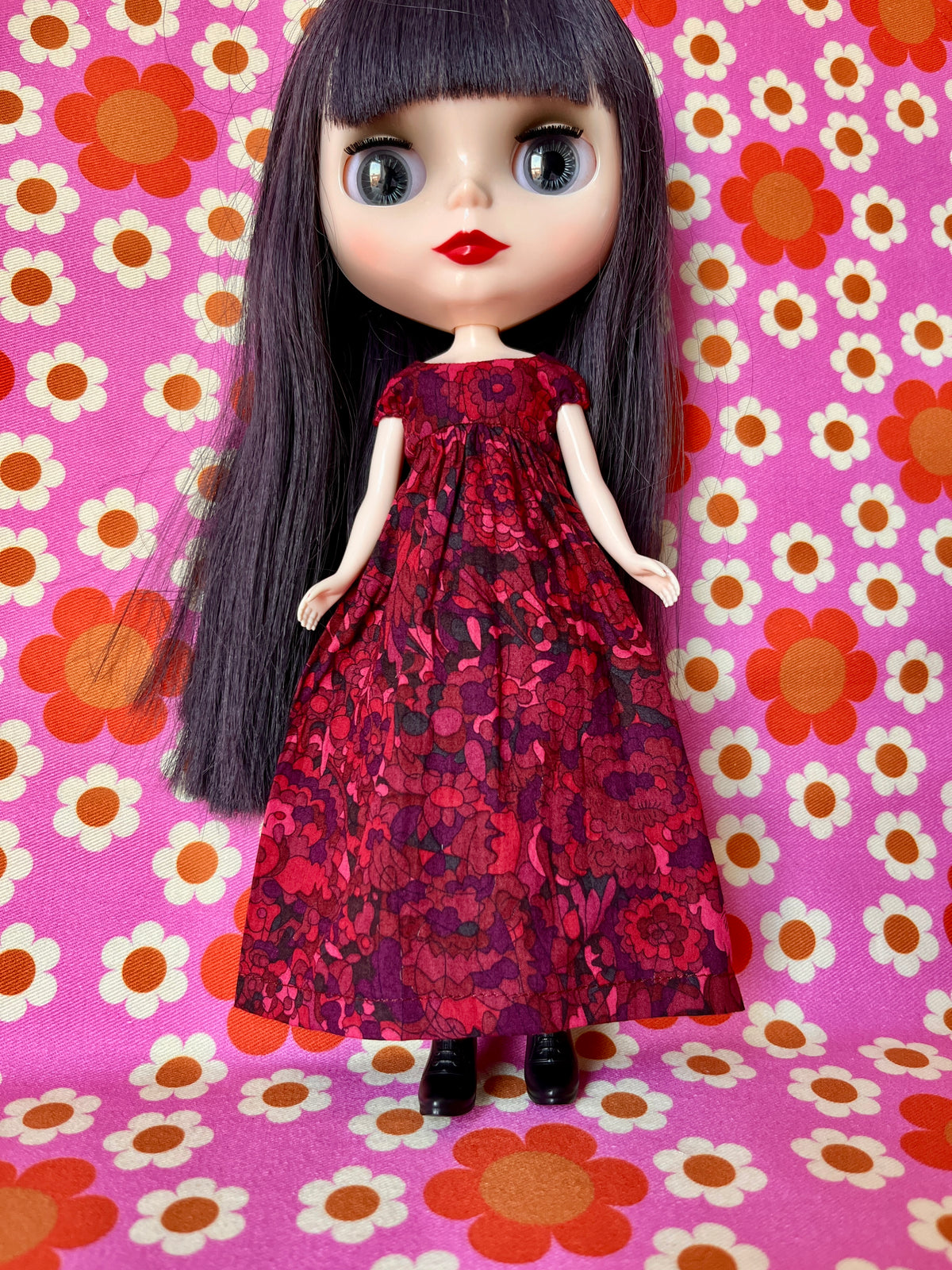 Goth Austen Liberty Regency Dress for Blythe Doll Blood Curdling