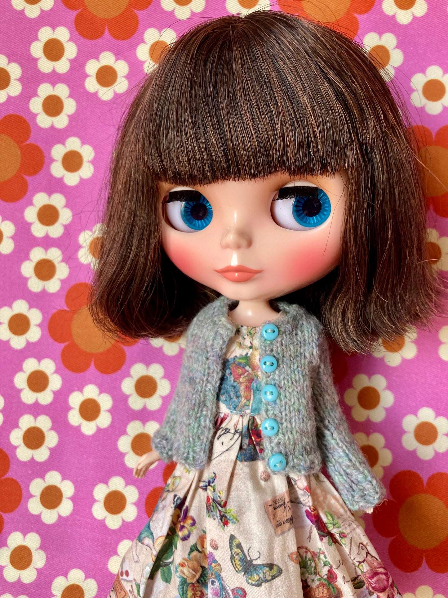 Knitted Cardigan for Blythe Doll