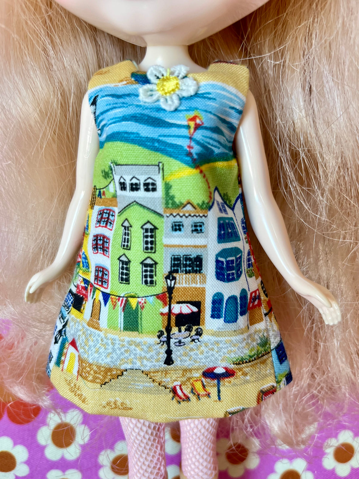 Seaside Print Mod Cilla Shift dress
