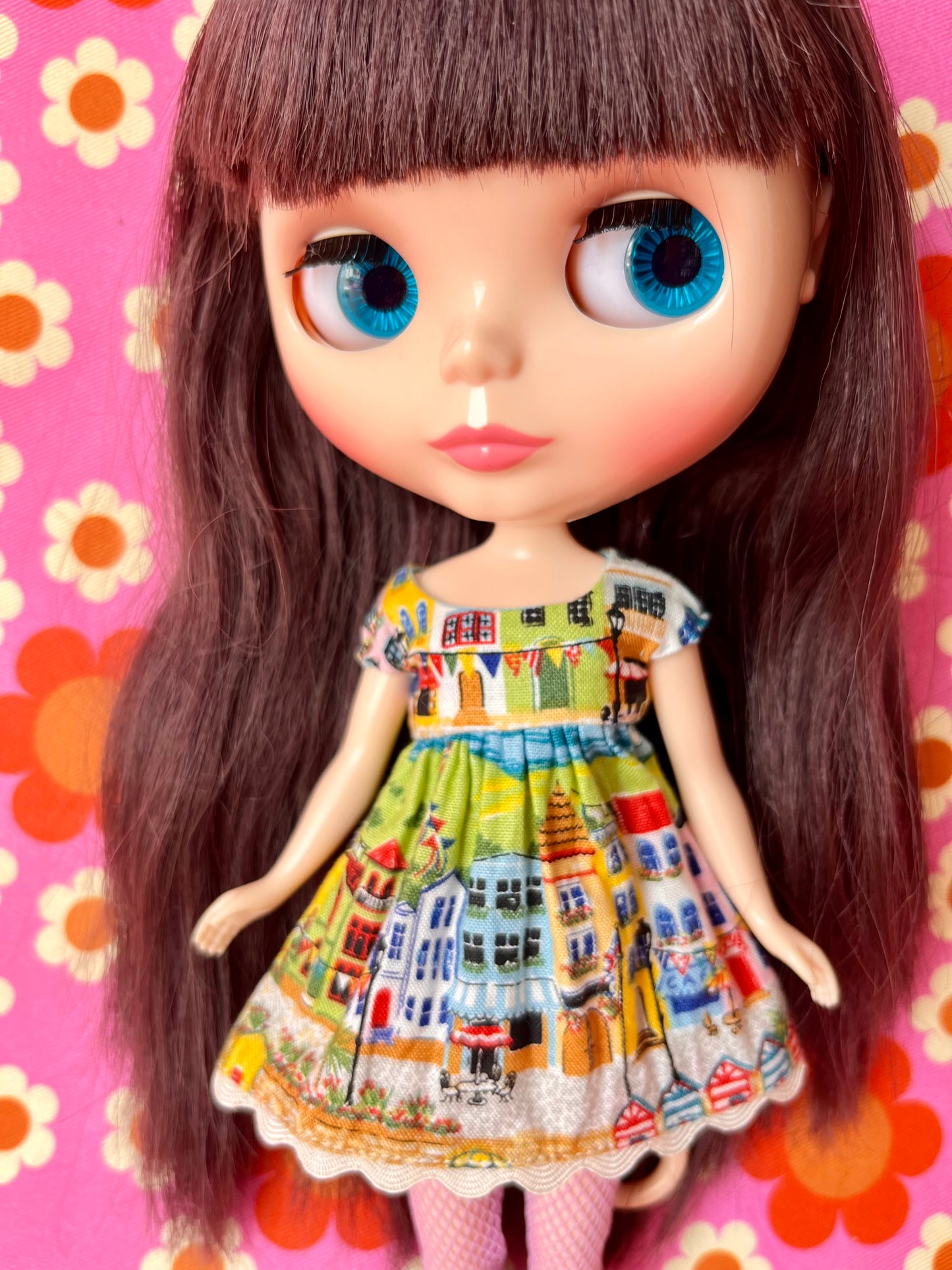 Beach Seaside Baby Doll Dress for Blythe Doll