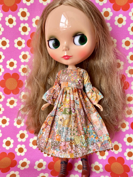 Liberty Vintage Patchwork Psychedelic Dress