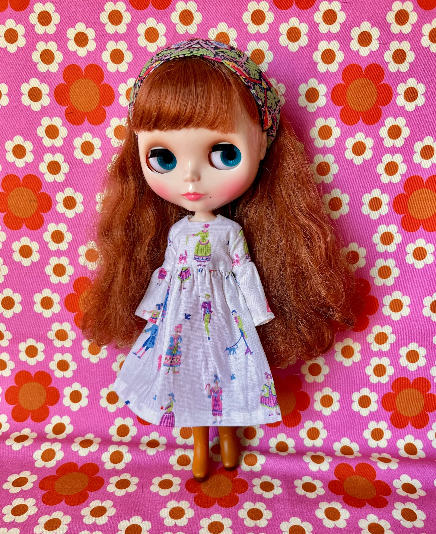 Sale Georgian Fashion Print Dress
