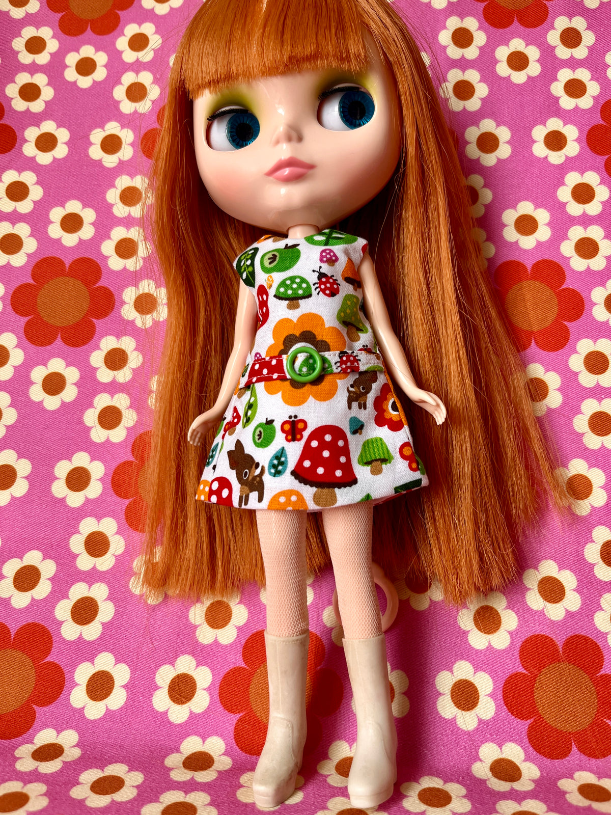Cute Mushroom Mod Cilla Shift dress