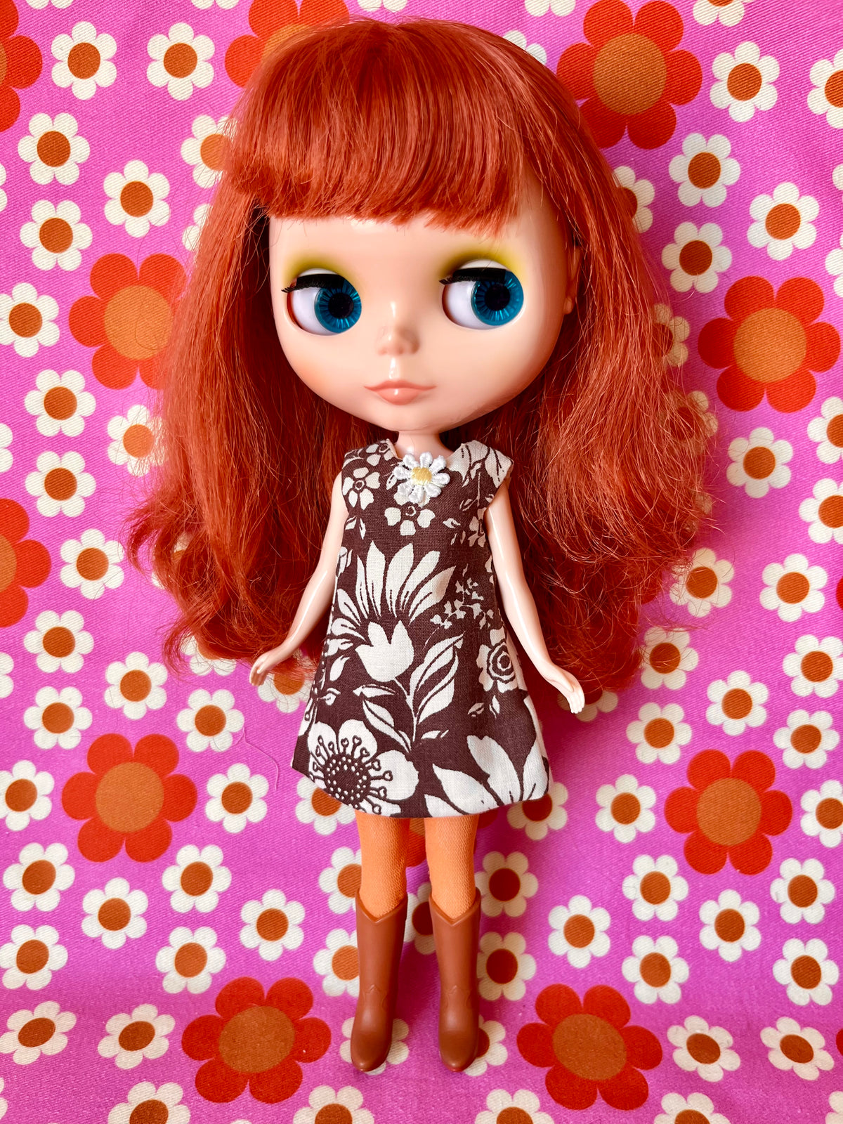 Vintage  Print Mod Cilla Shift dress