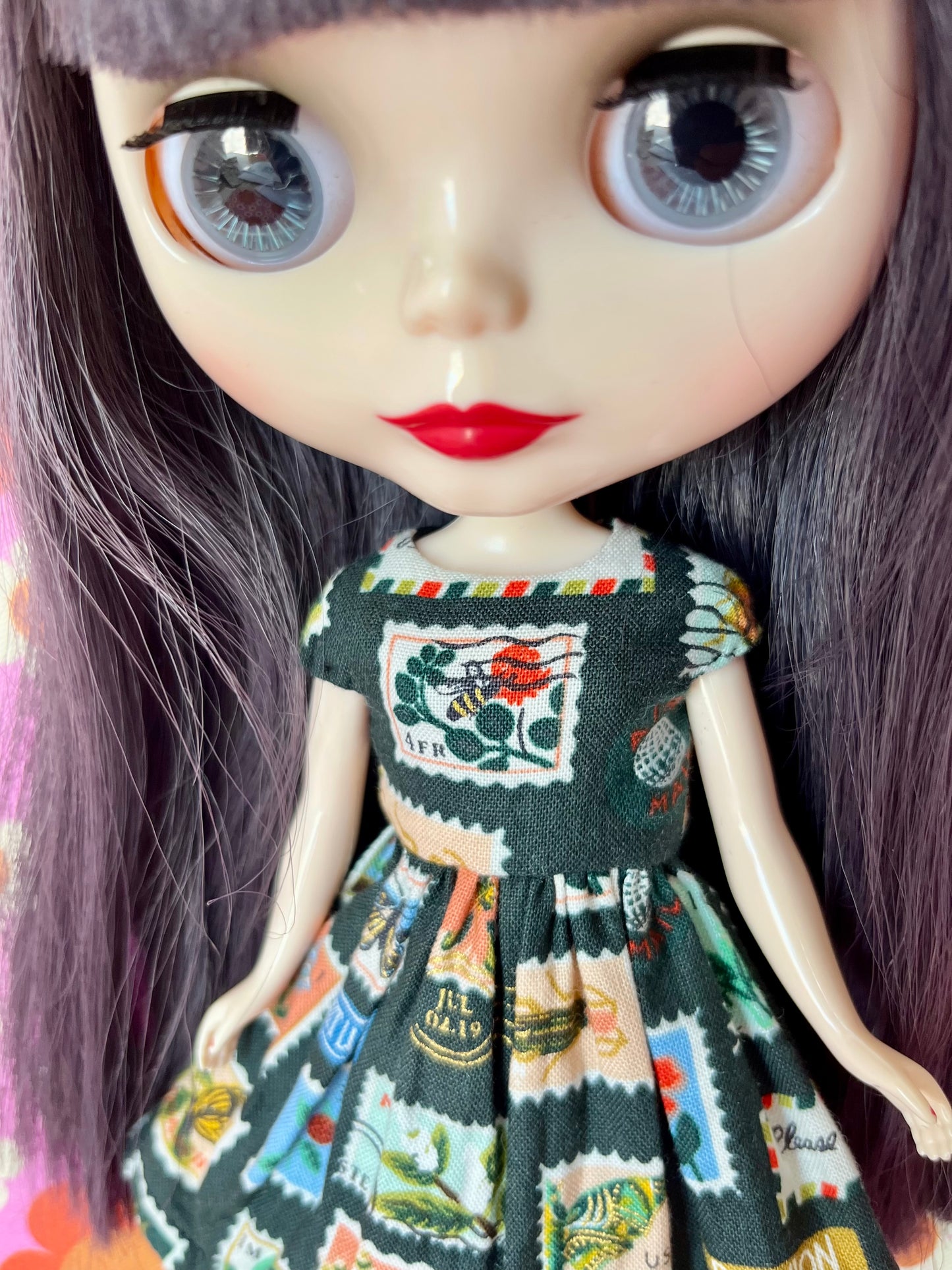 Summer Cap Sleeve Dress for Blythe Doll