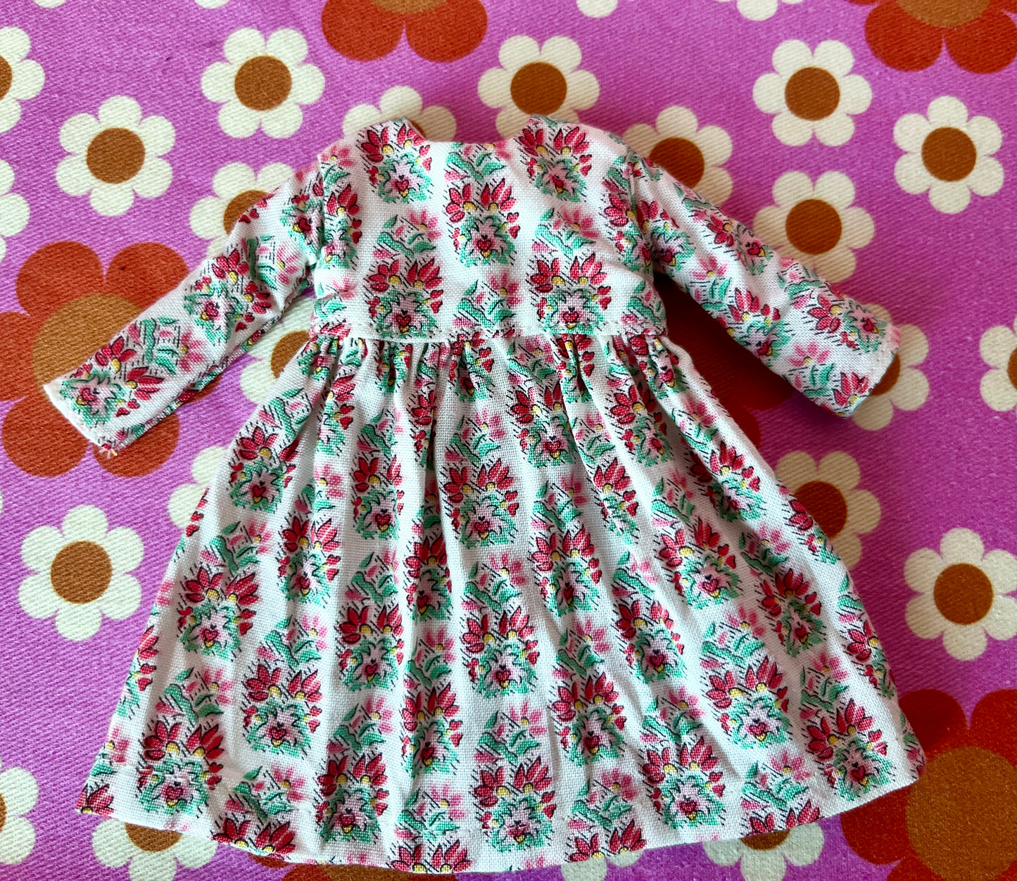 Liberty Pink Motif Valentine Dress for Blythe Doll