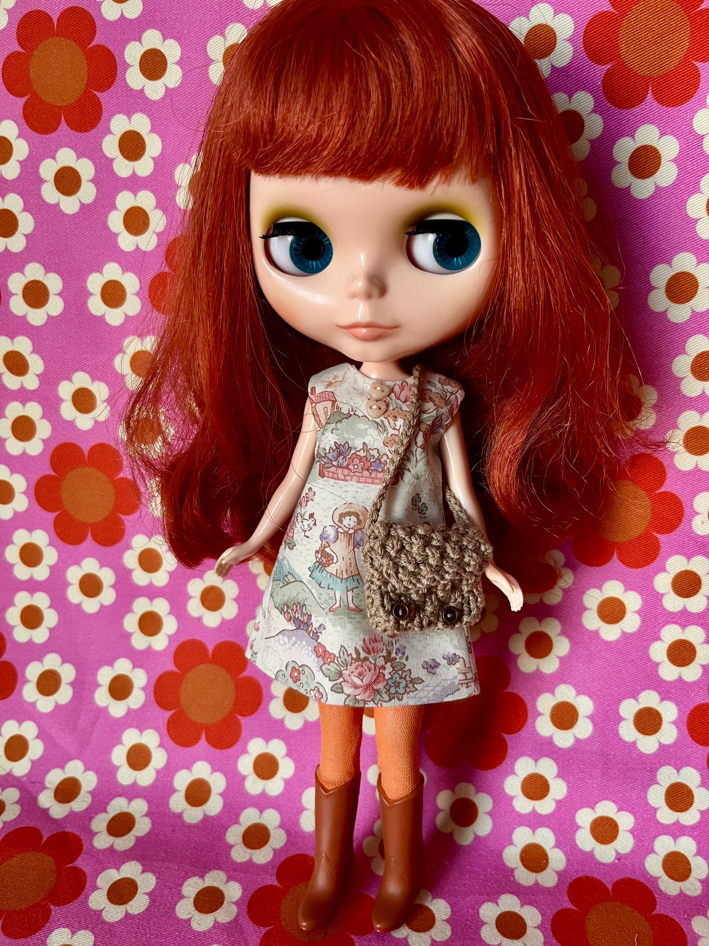 Valentine Romantic Countryside Sleeveless Shift dress & Bag