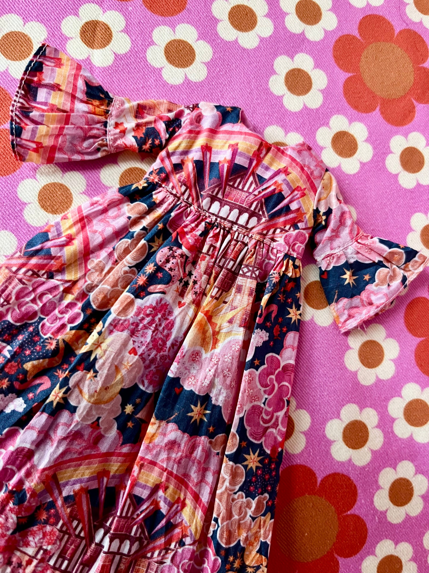 Liberty Magical Mystery Tour Rainbow Psychedelic Dress