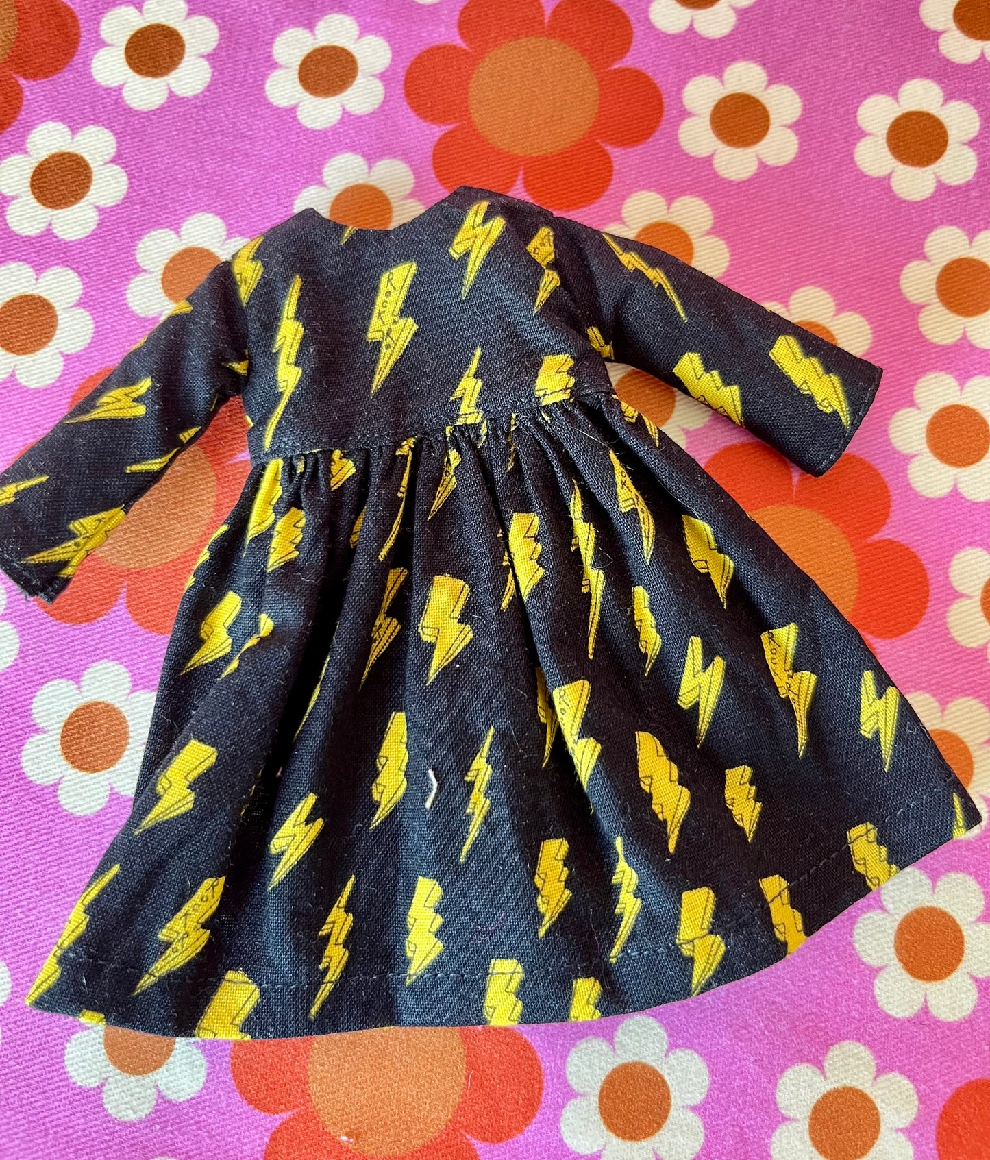 Rock & Roll Long Sleeve Dress for Blythe Doll