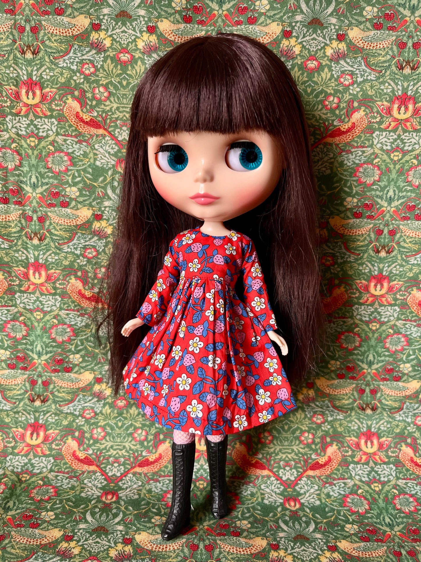 Liberty Long Sleeve Dress for Blythe Doll