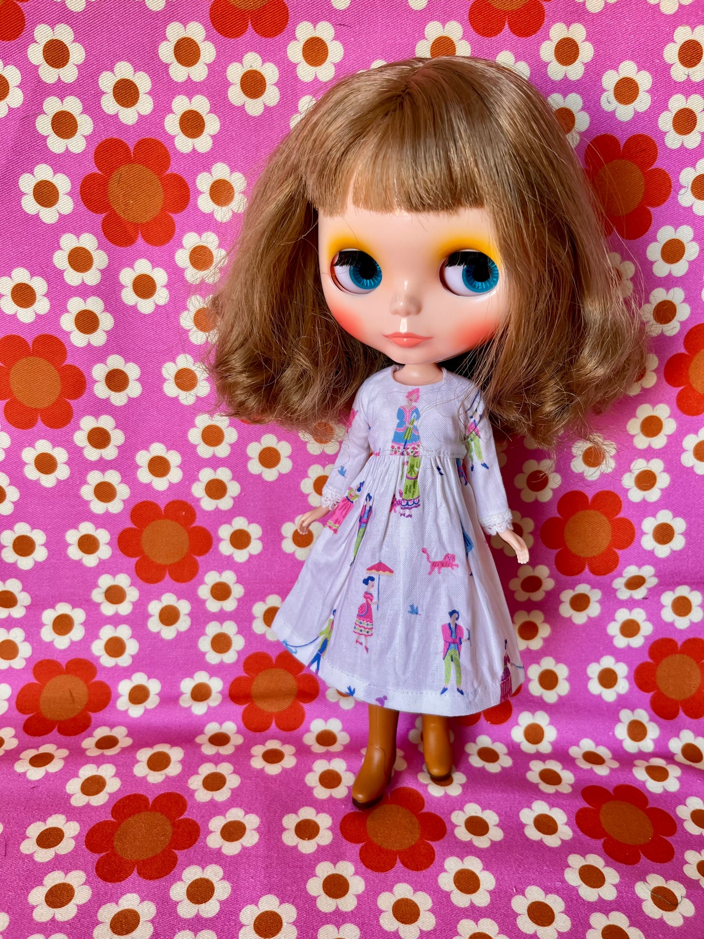 Sale Georgian Fashion Print Dress