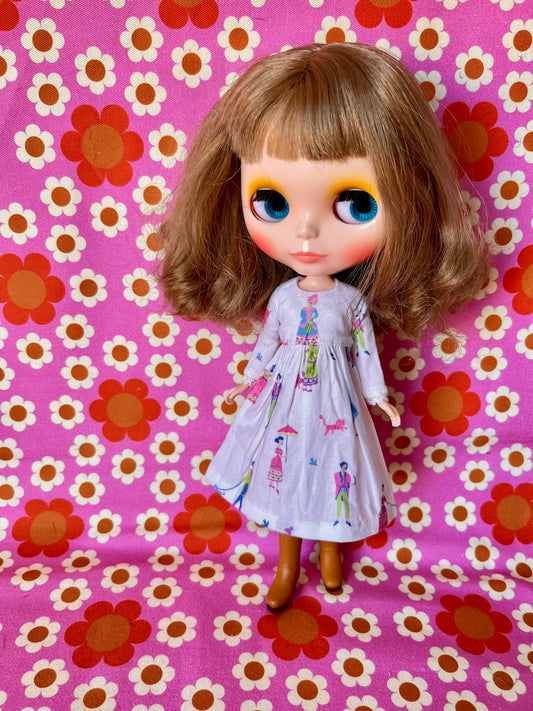 Sale Georgian Fashion Print Dress