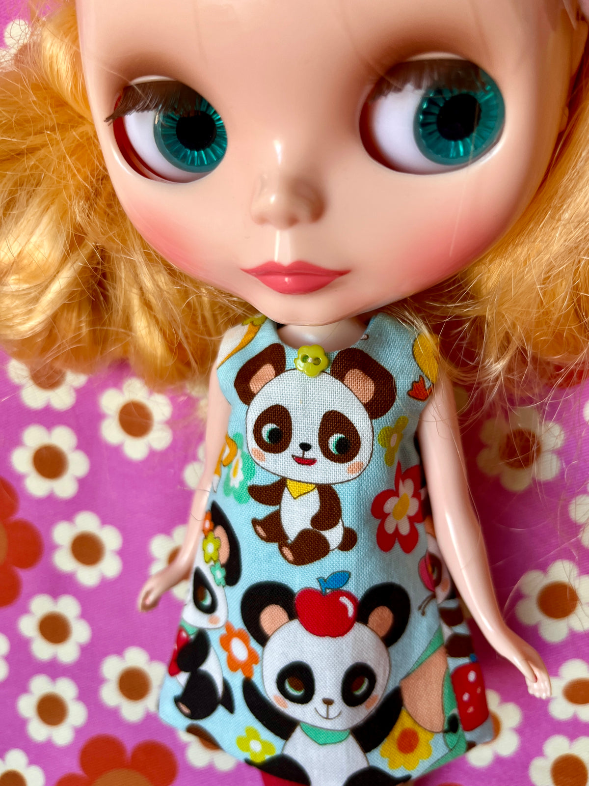Cute Panda Print Mod Cilla Shift dress