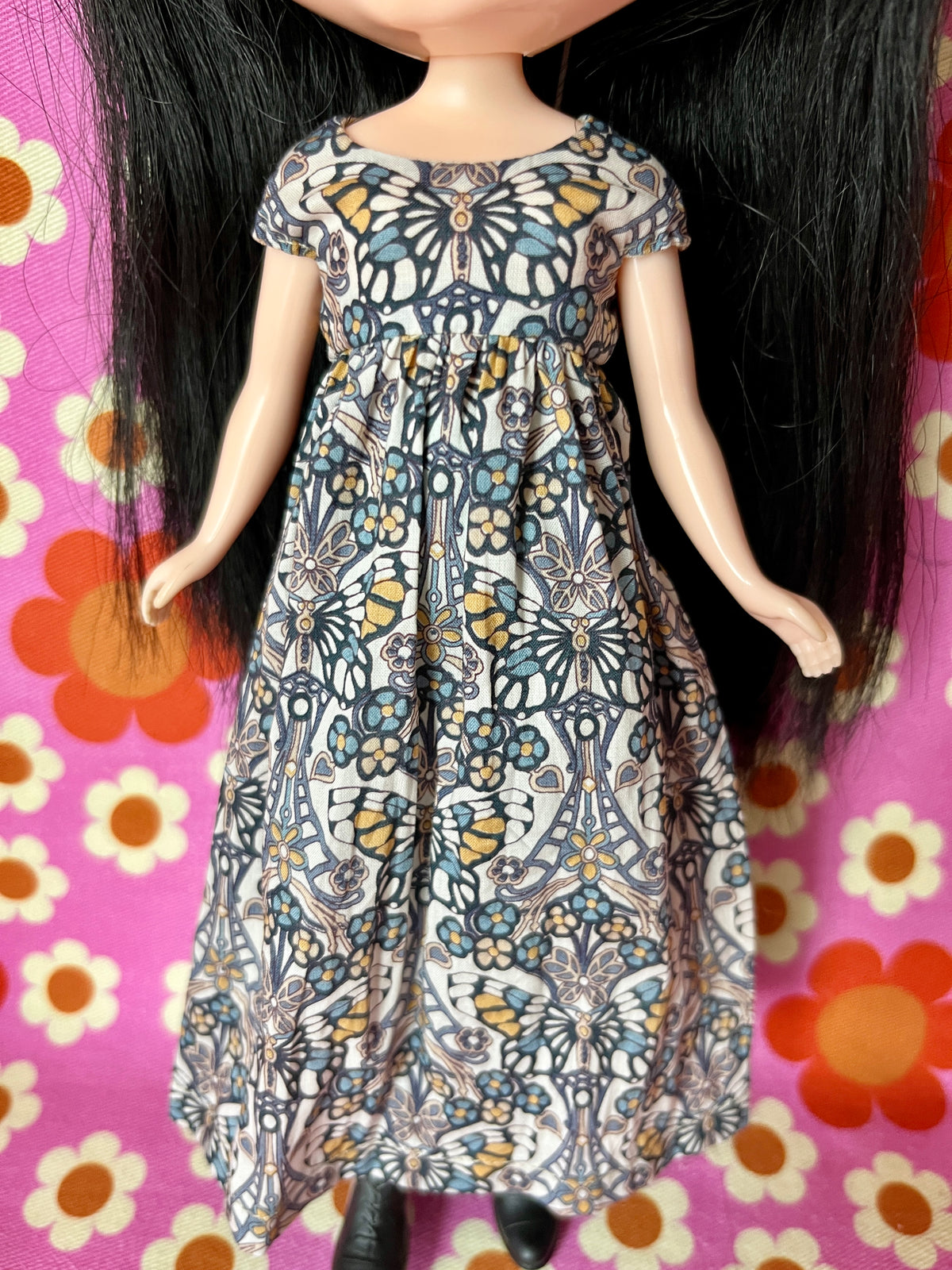 Goth Austen Liberty Regency Dress for Blythe Doll Butterfly