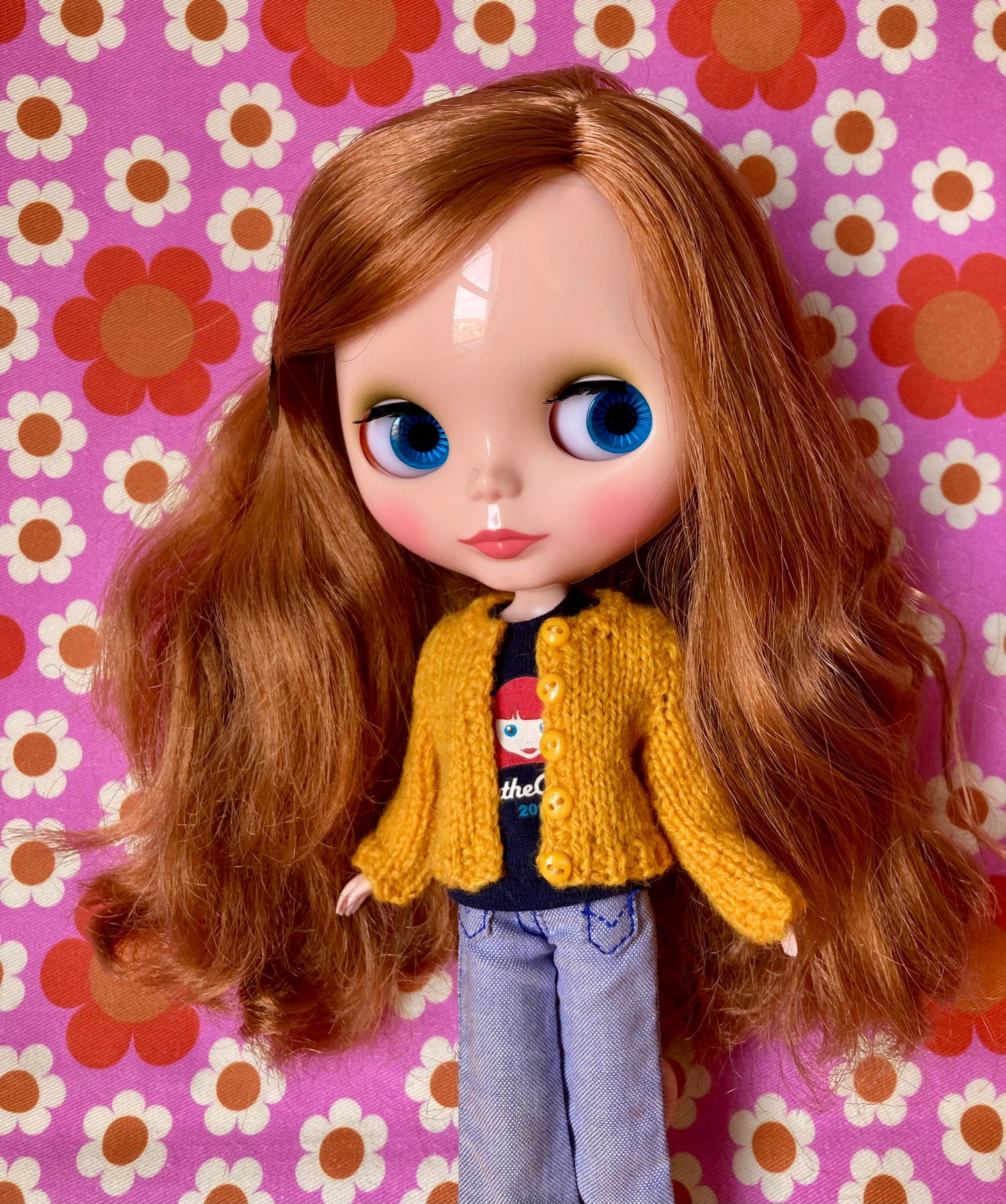 Knitted Cardigan for Blythe Doll