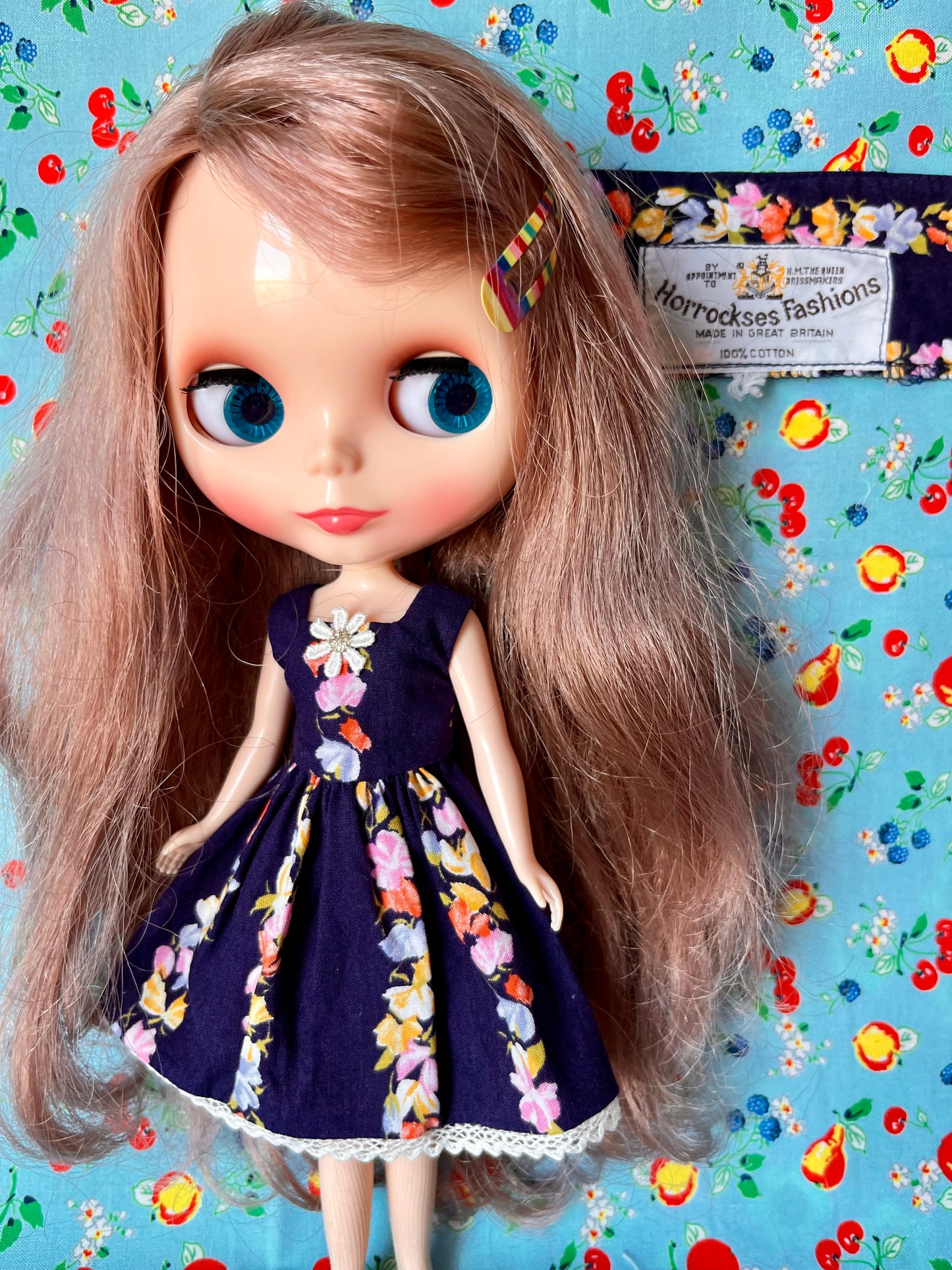 Horrockses Vintage Fabric Dress for Blythe Doll