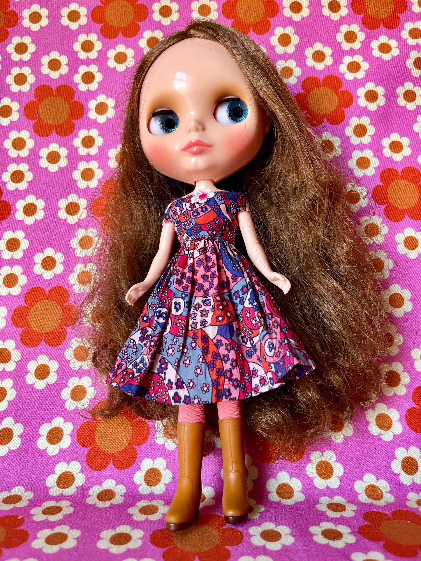 Liberty Off shoulder Sleeve Dress for Blythe Doll