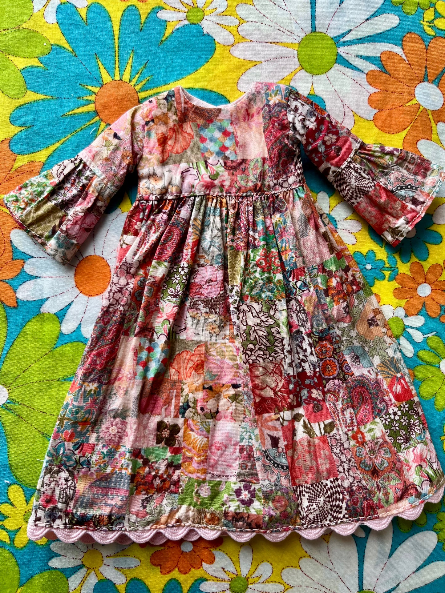 Liberty Vintage Patchwork Psychedelic Dress