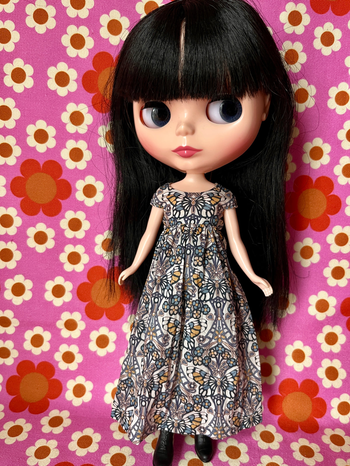 Goth Austen Liberty Regency Dress for Blythe Doll Butterfly