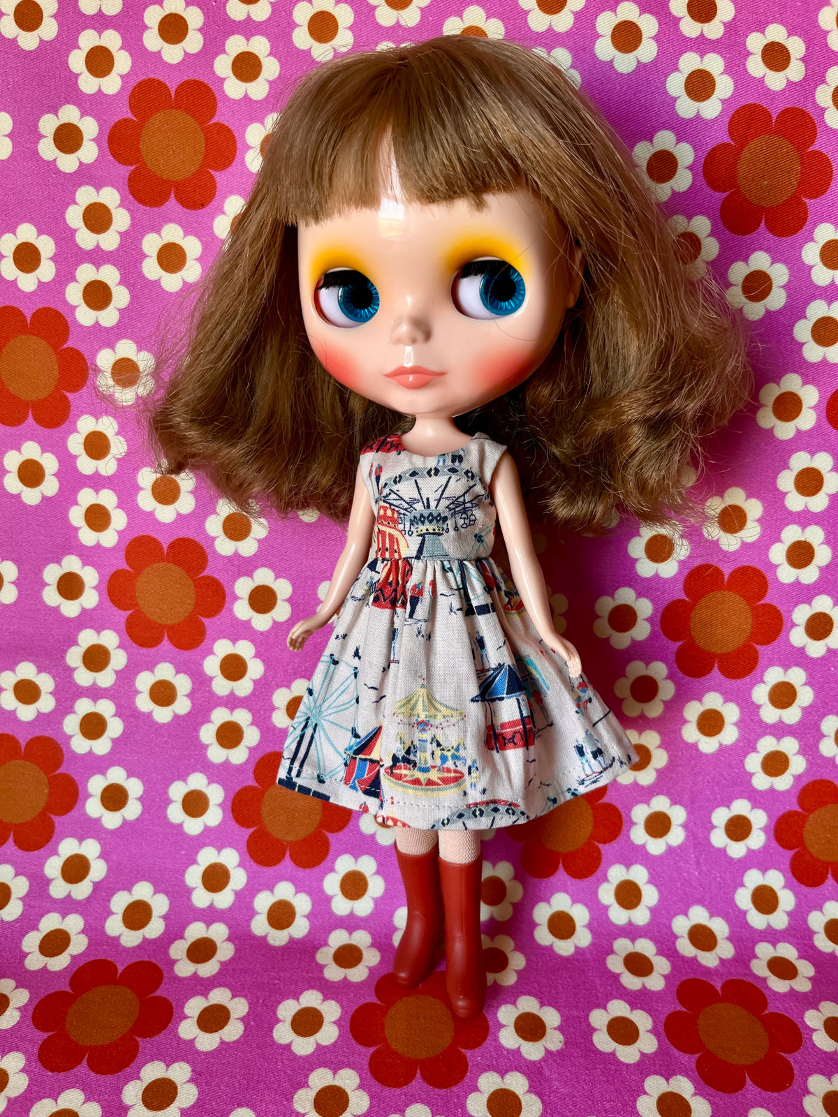 Fairground Summer Dress for Blythe Doll