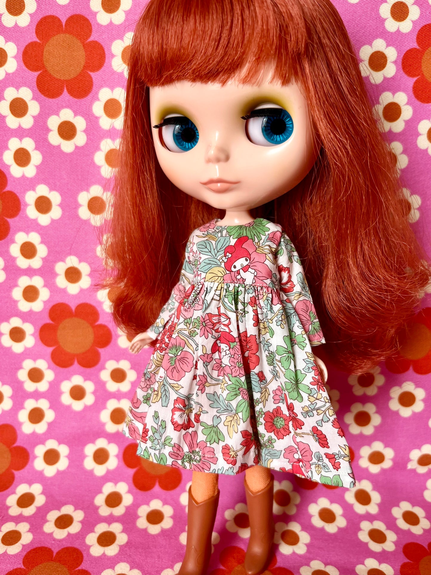 Red My Melody Sanrio Liberty Limited Edition Dress for Blythe Doll