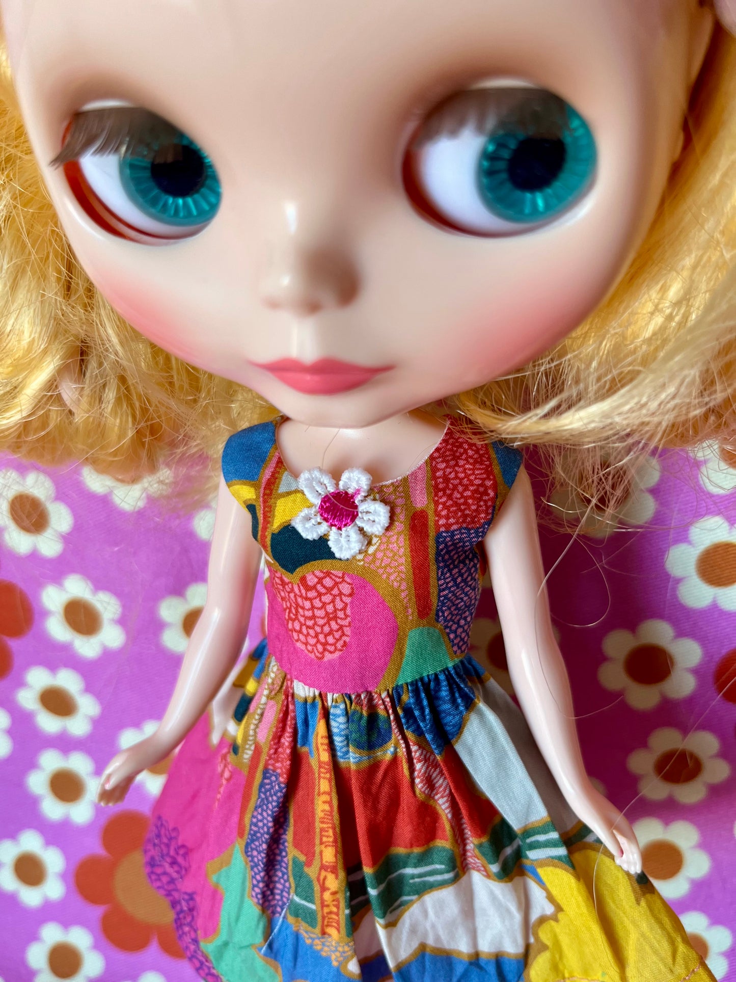 Liberty Landscape Summer Simple Sleeveless Dress for Blythe