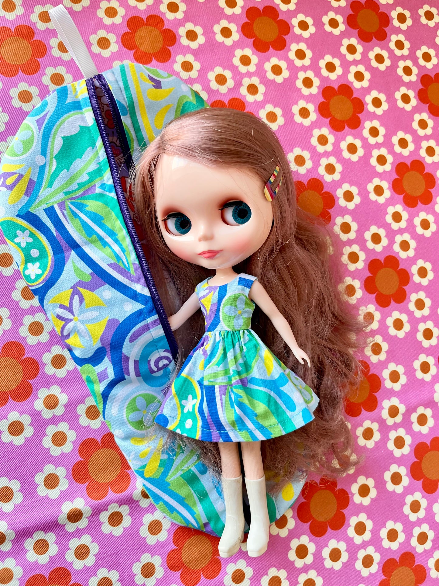 Pucci Summer Dress & Matching Carry Case for Neo-Blythe size Doll