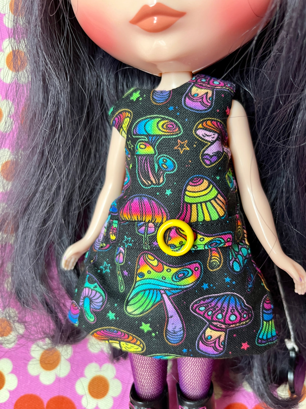 Psychedelic Mushroom Mod Cilla Shift dress