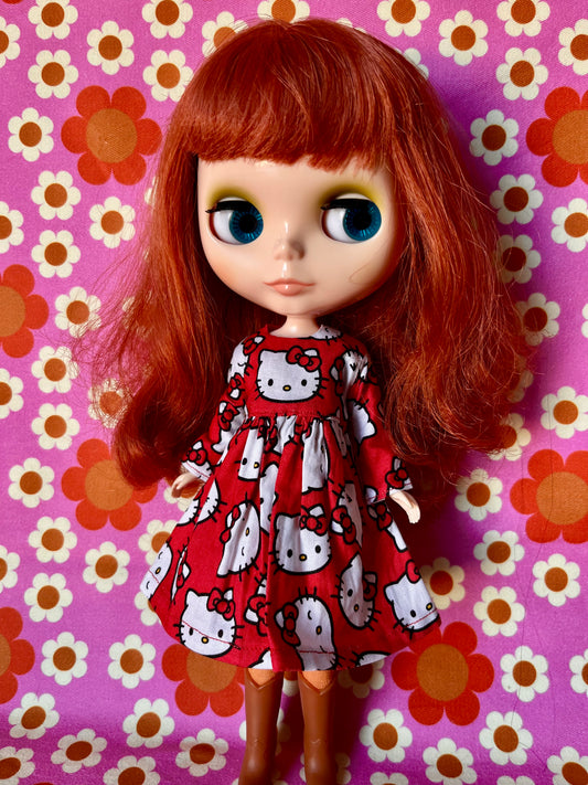 Last Chance Hello Kitty Dress for Blythe Doll