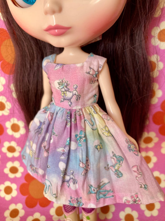 Joli Fleur Poodle Dress for Blythe Doll