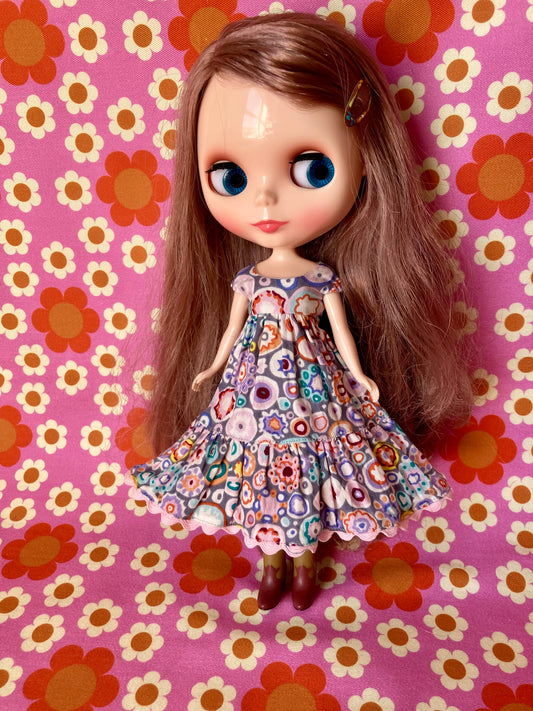 Paperweight  Hippie Grey Dress for Blythe Doll