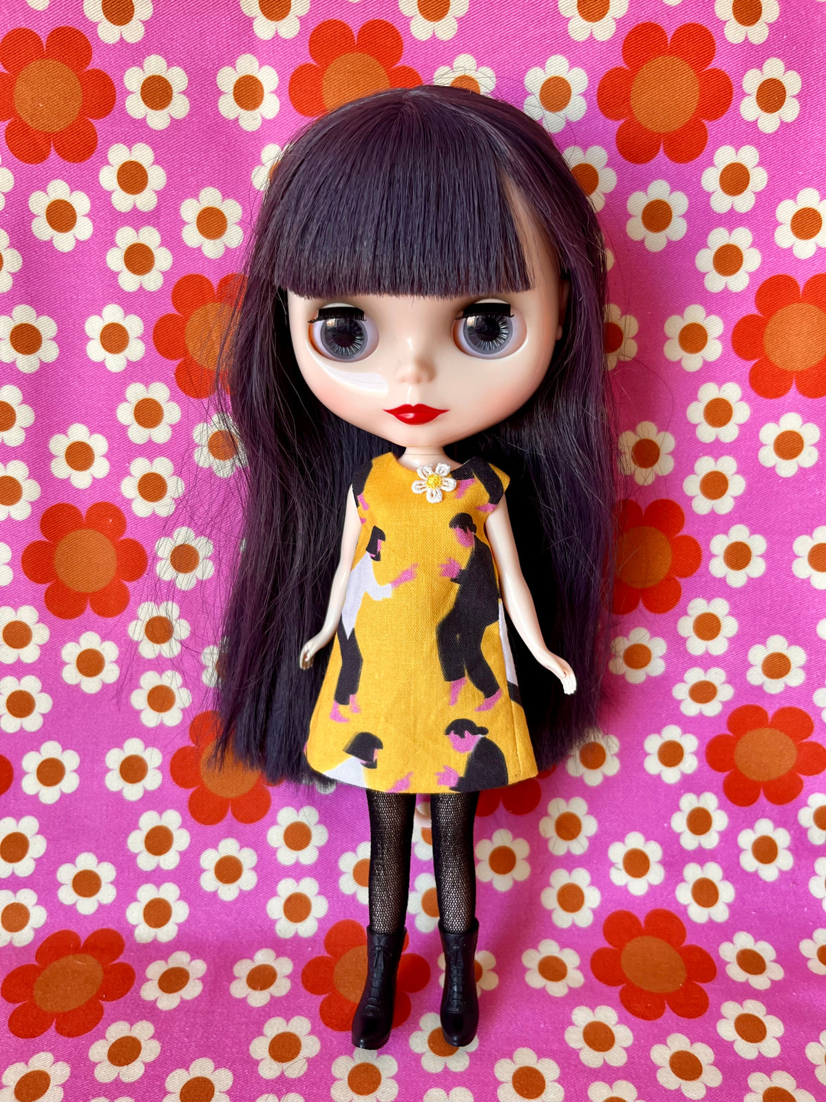 Pulp Fiction Print Mod Cilla Shift dress